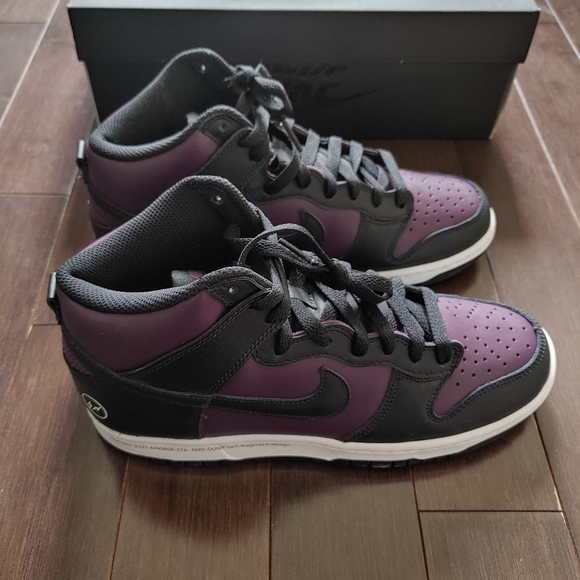 Nike: Dunk High x Fragment Design "Beijing" Sneakers - Picture 6 of 11